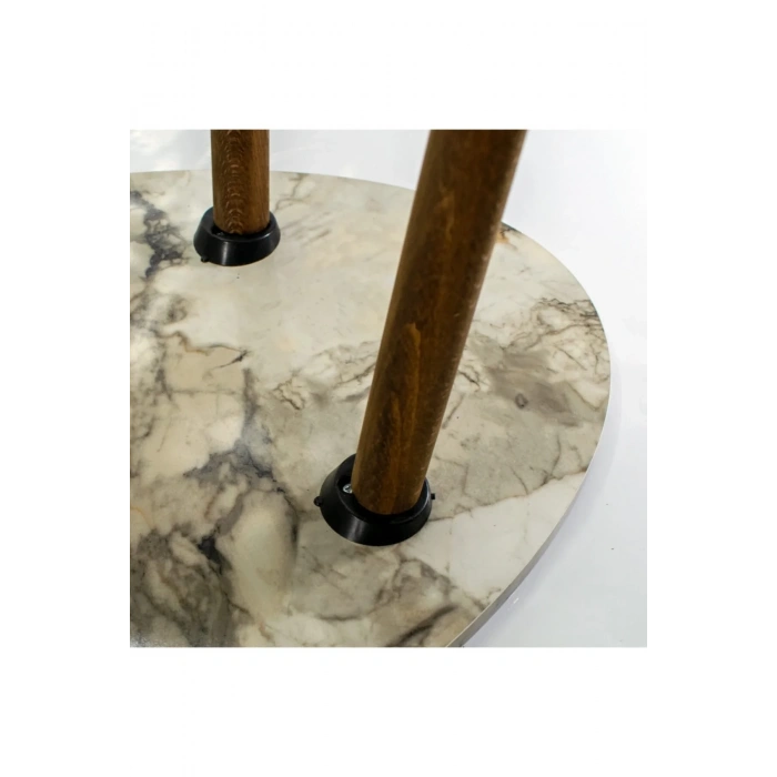 USLUCAN ALIŞVERİŞ Orta Sehpa Ahşap Torna Elips Efes