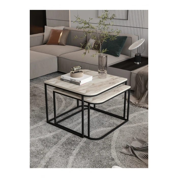 USLUCAN ALIŞVERİŞ Orta Sehpa Damla İkili Lüx Efes