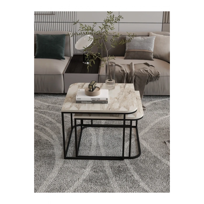 USLUCAN ALIŞVERİŞ Orta Sehpa Damla İkili Lüx Efes