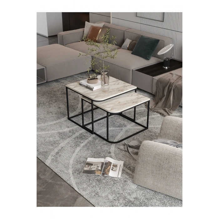 USLUCAN ALIŞVERİŞ Orta Sehpa Damla İkili Lüx Efes