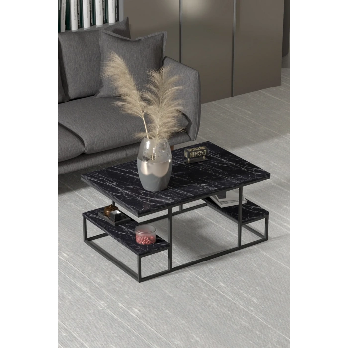 USLUCAN ALIŞVERİŞ Orta Sehpa Delux Raflı Bendir