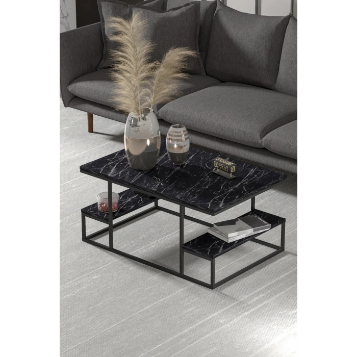 USLUCAN ALIŞVERİŞ Orta Sehpa Delux Raflı Bendir