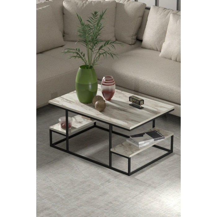 USLUCAN ALIŞVERİŞ Orta Sehpa Delux Raflı Efes