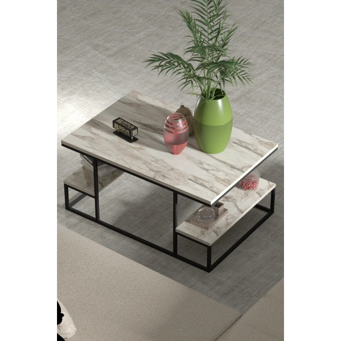 USLUCAN ALIŞVERİŞ Orta Sehpa Delux Raflı Efes