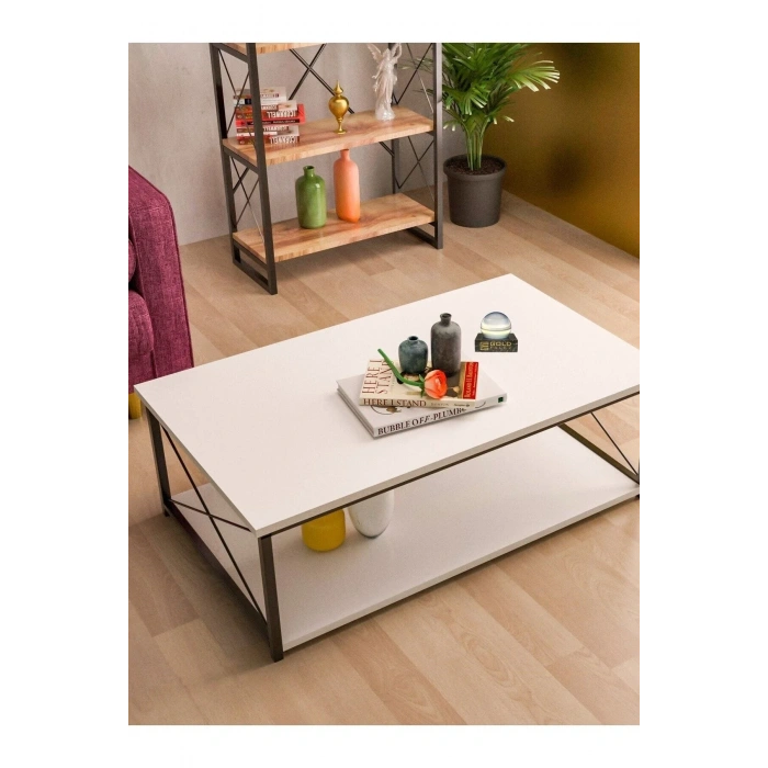 USLUCAN ALIŞVERİŞ ORTA SEHPA DOUBLE BEYAZ