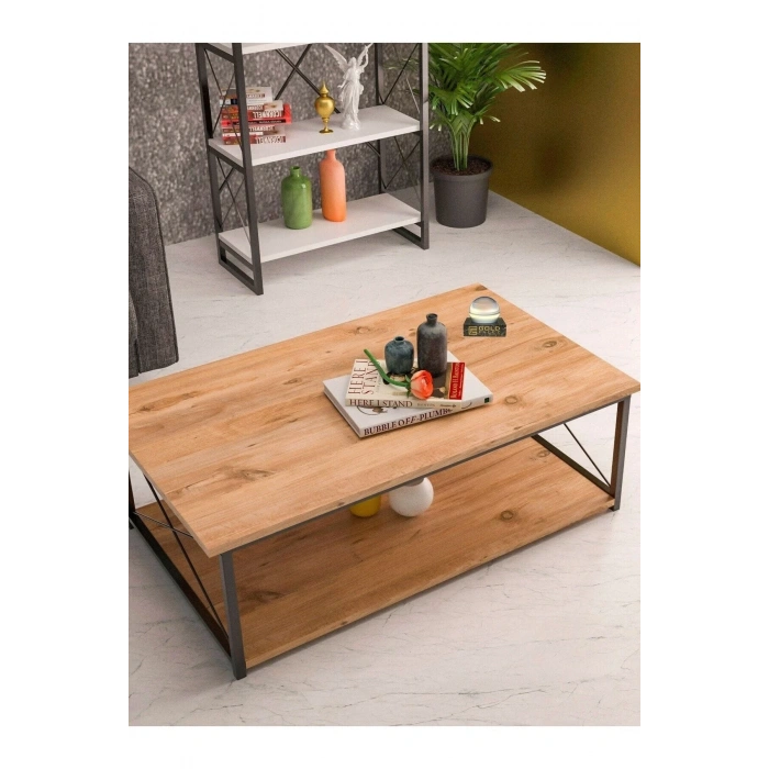 USLUCAN ALIŞVERİŞ ORTA SEHPA DOUBLE CEVİZ-2105