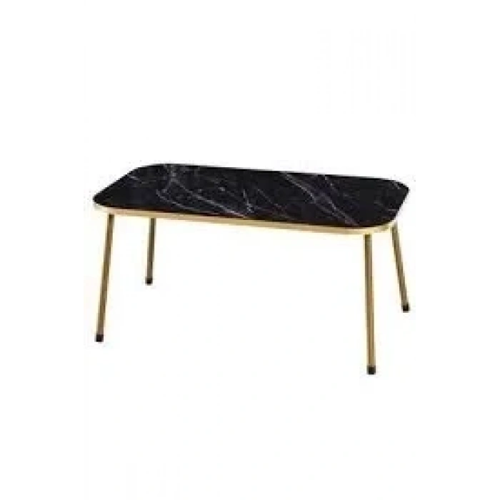 USLUCAN ALIŞVERİŞ Orta Sehpa Gold Metal Ayak Altın Bendir