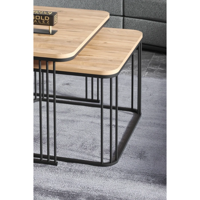 USLUCAN ALIŞVERİŞ Orta Sehpa İkili Alize Atlantik Çam