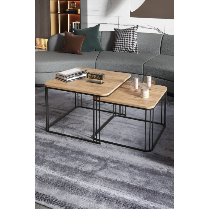 USLUCAN ALIŞVERİŞ Orta Sehpa İkili Alize Atlantik Çam