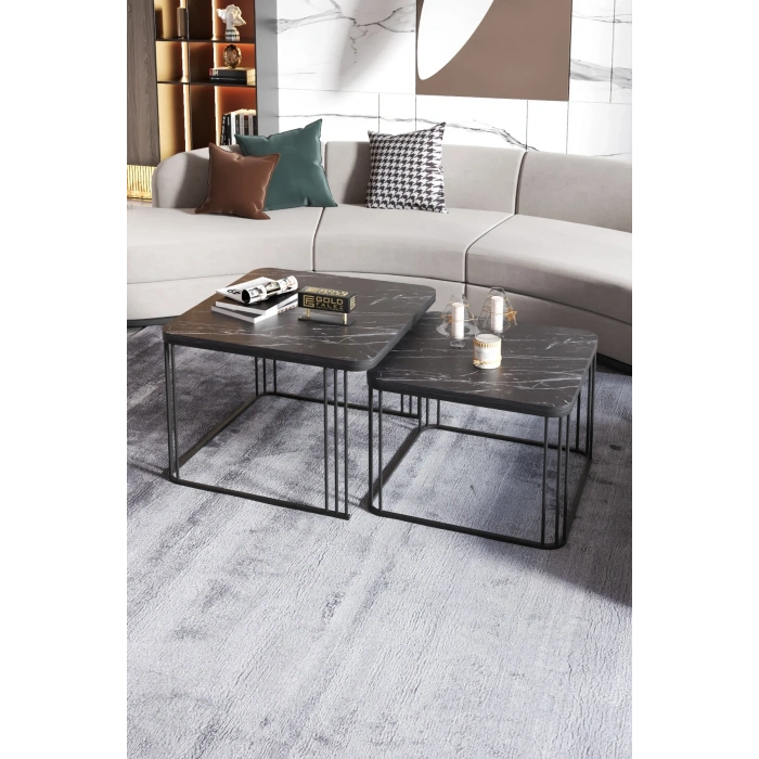 USLUCAN ALIŞVERİŞ Orta Sehpa İkili Alize Bendir