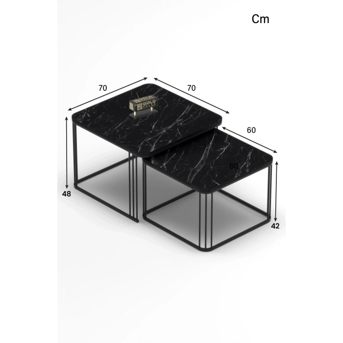 USLUCAN ALIŞVERİŞ Orta Sehpa İkili Alize Bendir