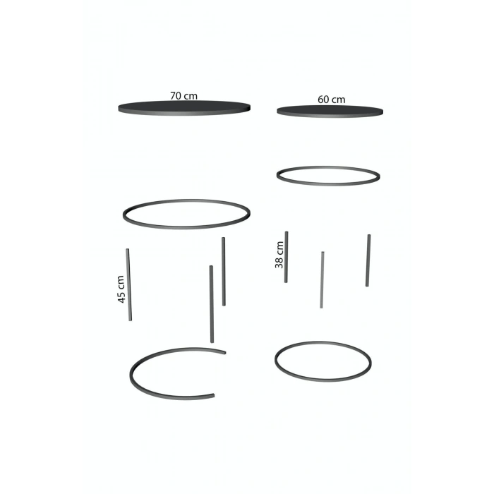 USLUCAN ALIŞVERİŞ Orta Sehpa Ikili Lüx Specıal Efes