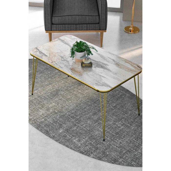 USLUCAN ALIŞVERİŞ Orta Sehpa Kr Çift Efes Tel Altın