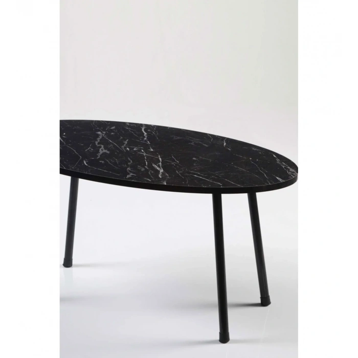 USLUCAN ALIŞVERİŞ Orta Sehpa Metal Ayak Elips BENDİR