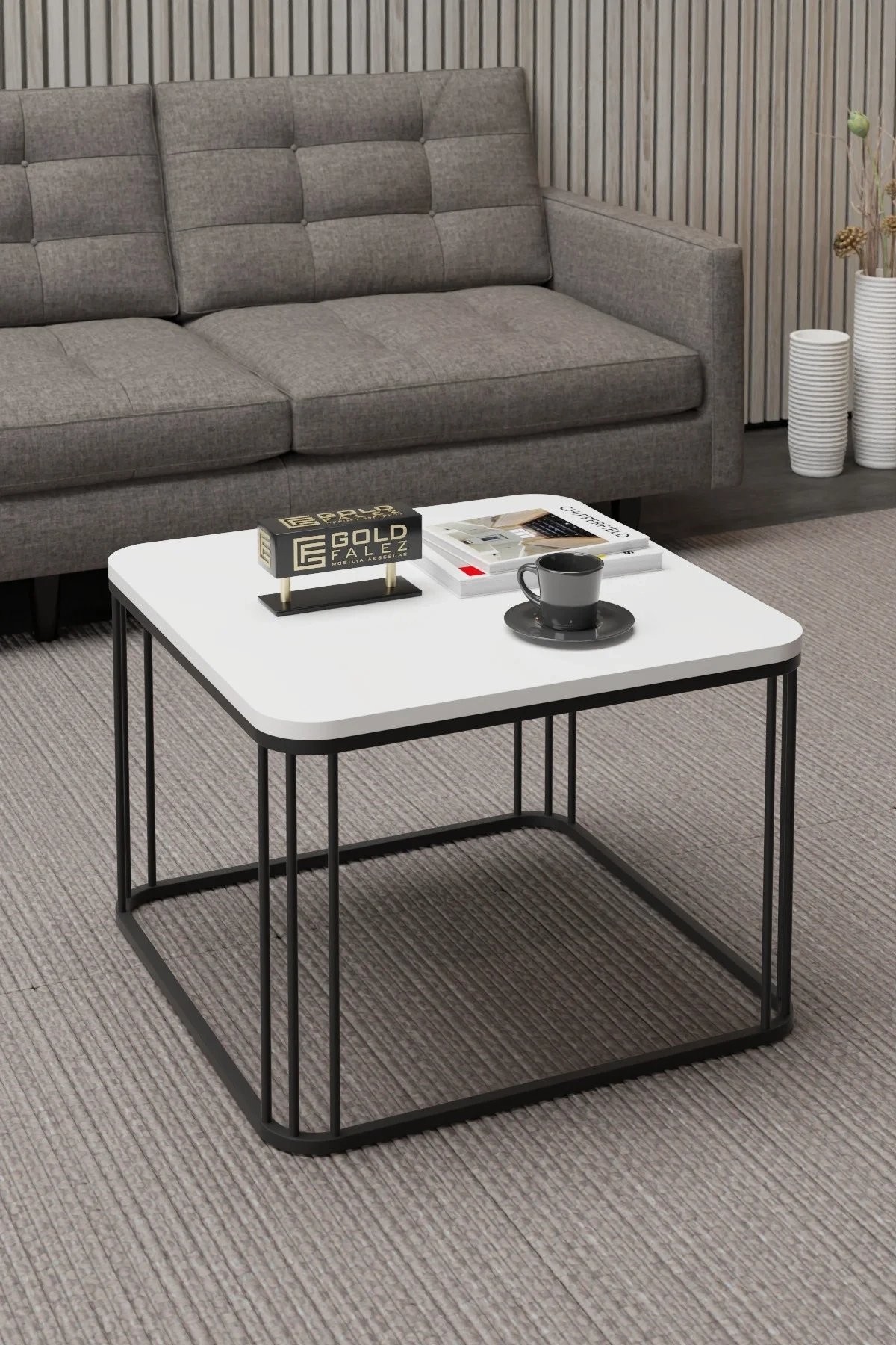 USLUCAN ALIŞVERİŞ Orta Sehpa Tekli Alize Beyaz