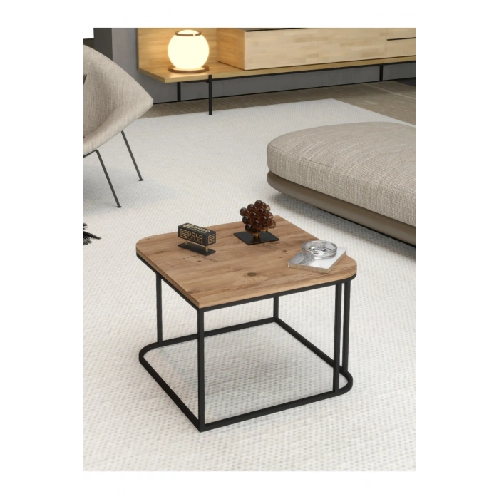 USLUCAN ALIŞVERİŞ Orta Sehpa Tekli Damla Atlantik Çam