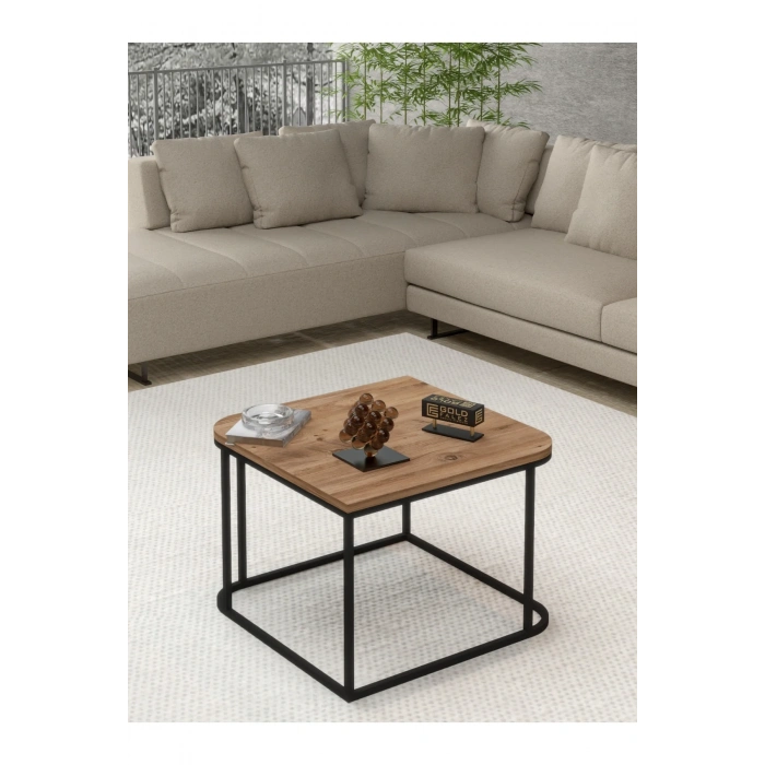 USLUCAN ALIŞVERİŞ Orta Sehpa Tekli Damla Atlantik Çam