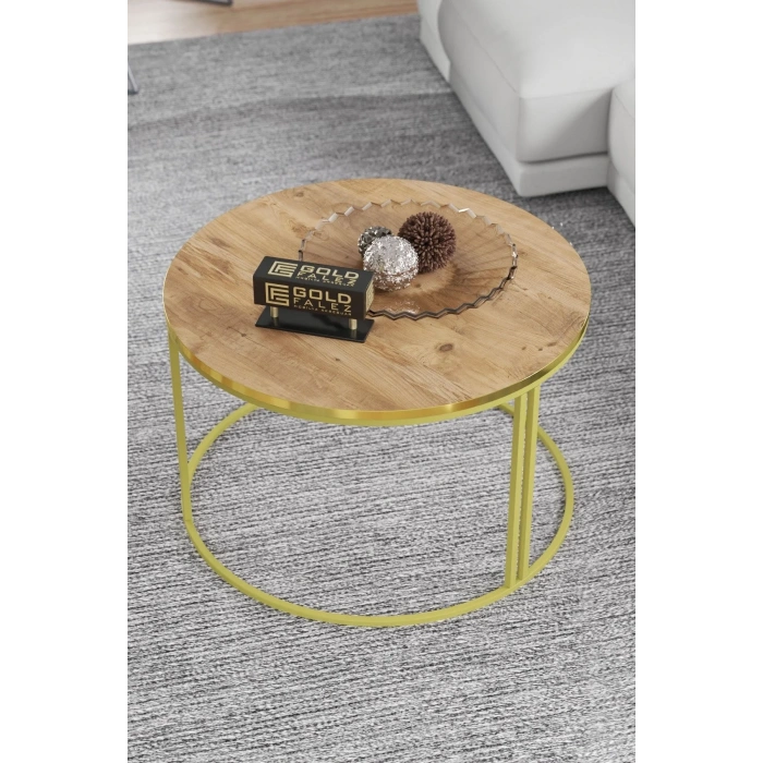 USLUCAN ALIŞVERİŞ Orta Sehpa Tekli Special Lüx Gold Ceviz