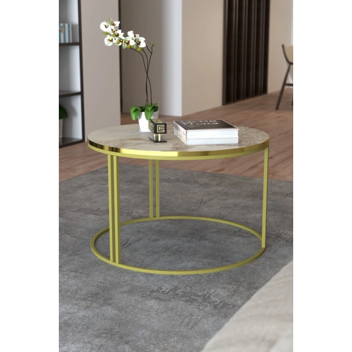 USLUCAN ALIŞVERİŞ Orta Sehpa Tekli Special Lüx Gold Efes