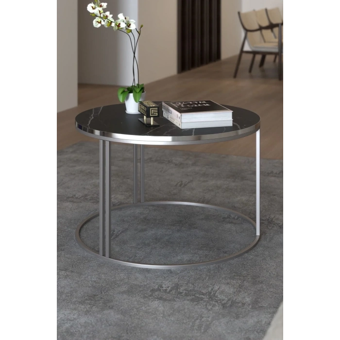 USLUCAN ALIŞVERİŞ Orta Sehpa Tekli Special Lüx Gümüş Bendir