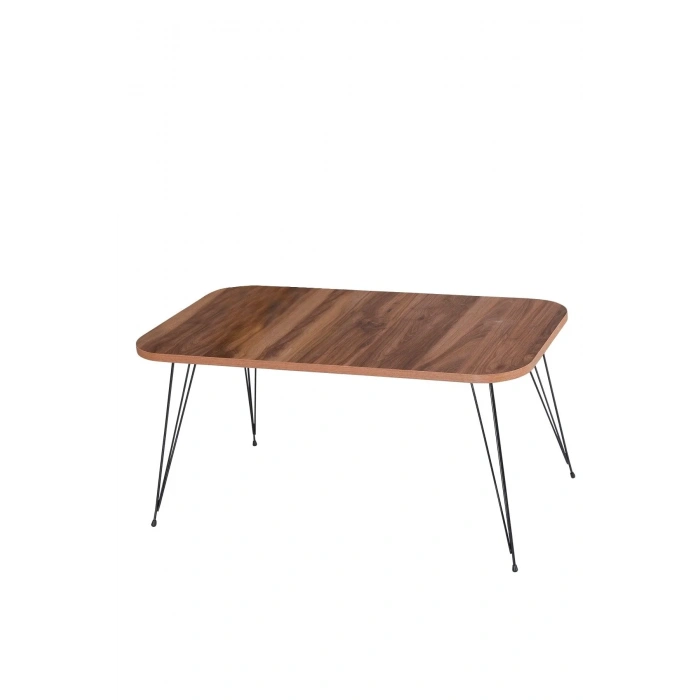 USLUCAN ALIŞVERİŞ Orta Sehpa Tel Ayak Ceviz Kr