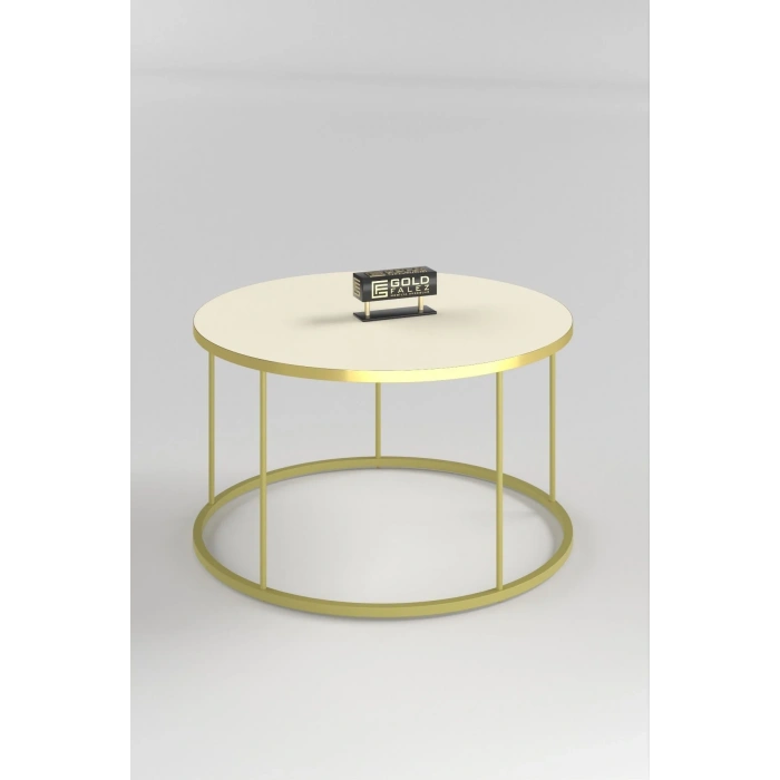 USLUCAN ALIŞVERİŞ ORTA SEHPA TERRA LÜX GOLD KREM