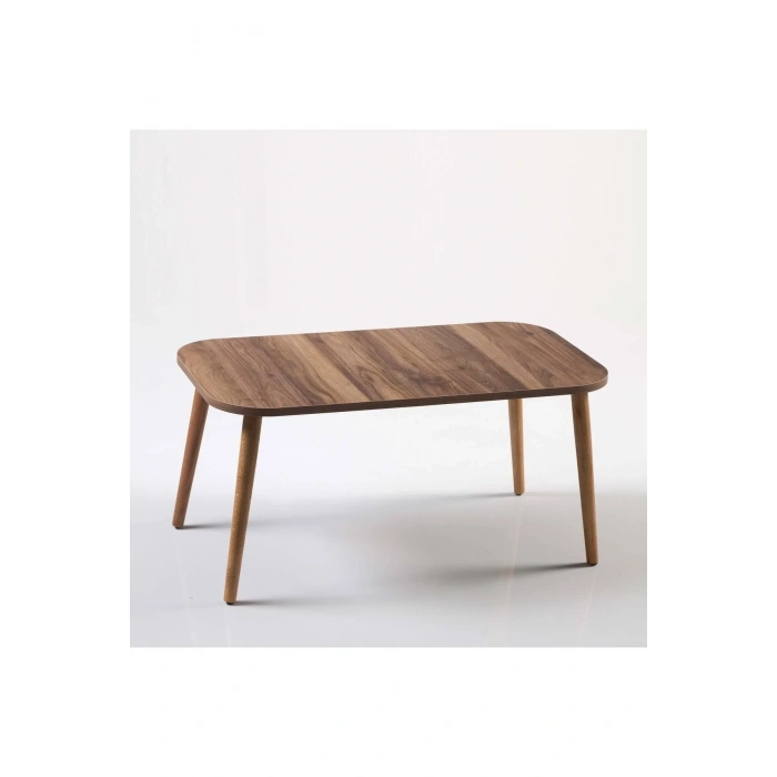 USLUCAN ALIŞVERİŞ Orta Sehpa Torna Ayak Kare Ceviz