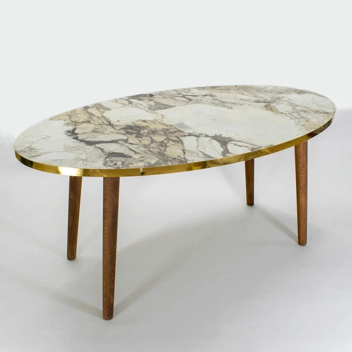 USLUCAN ALIŞVERİŞ Orta Sehpa  Torna Elips Efes Ahşap