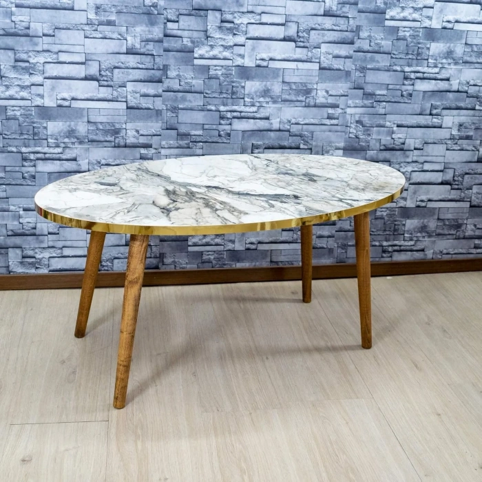 USLUCAN ALIŞVERİŞ Orta Sehpa  Torna Elips Efes Ahşap