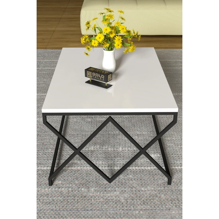 USLUCAN ALIŞVERİŞ ORTA SEHPA V LÜX BEYAZ