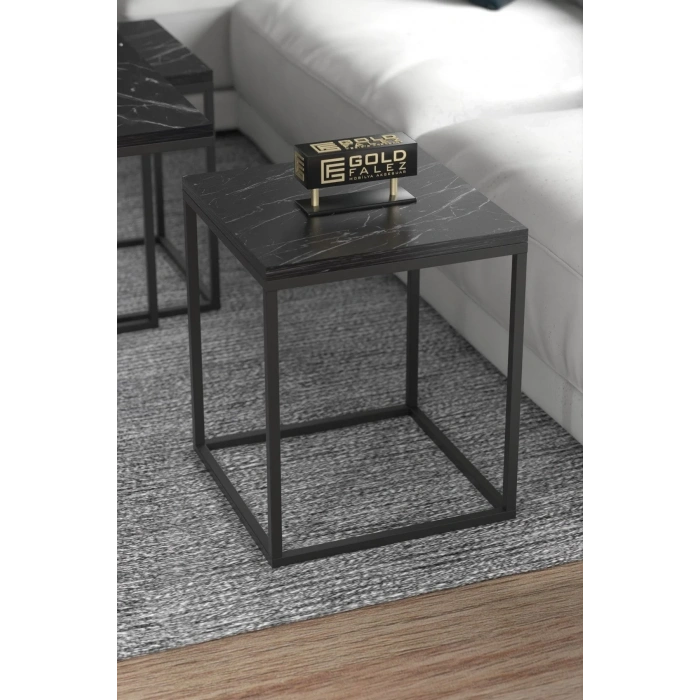 USLUCAN ALIŞVERİŞ Orta Sehpa Ve Zigon Sehpa 5li Lüx Set Bendir