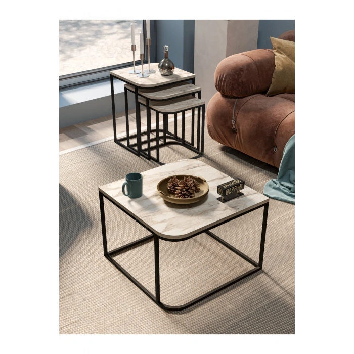 USLUCAN ALIŞVERİŞ Orta Sehpa Ve Zigon Sehpa Damla Efes