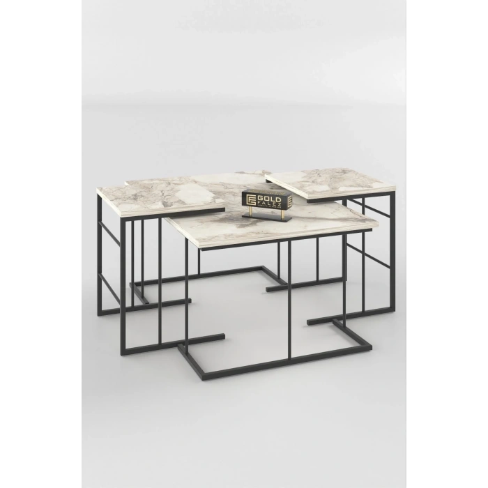 USLUCAN ALIŞVERİŞ ORTA SEHPA VE ZİGON SEHPA SOLO SET EFES