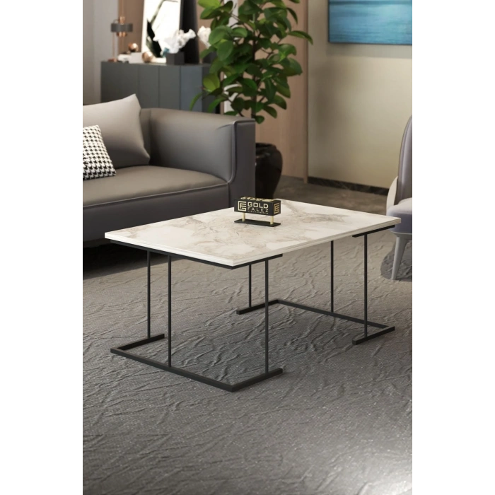 USLUCAN ALIŞVERİŞ ORTA SEHPA VE ZİGON SEHPA SOLO SET EFES