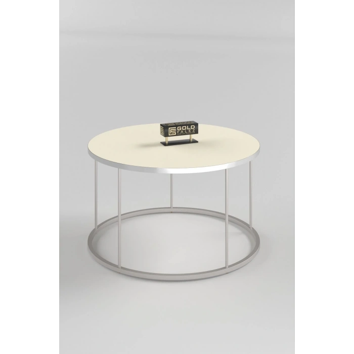 USLUCAN ALIŞVERİŞ ORTA SEHPA VE ZİGON SEHPA TERRA SET GÜMÜŞ KREM