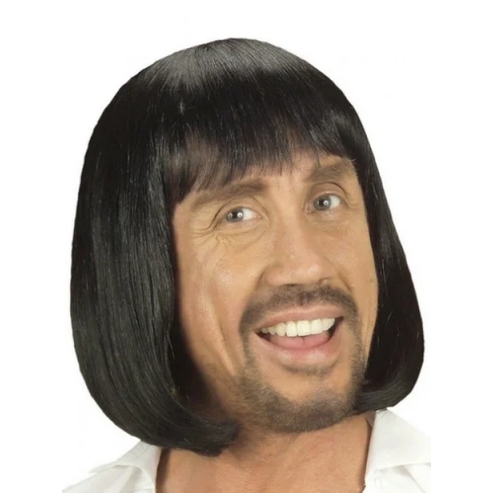 USLUCAN ALIŞVERİŞ Ortaçağ Peruğu Kısa Siyah