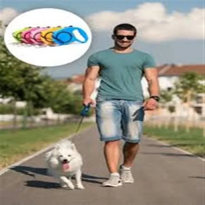 USLUCAN ALIŞVERİŞ Otomatik Uzayan Köpek Tasması 3 METRE