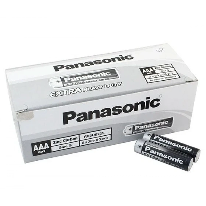 USLUCAN ALIŞVERİŞ Panasonic Manganez İnce Kalem AAA Pil 60Lı Paket