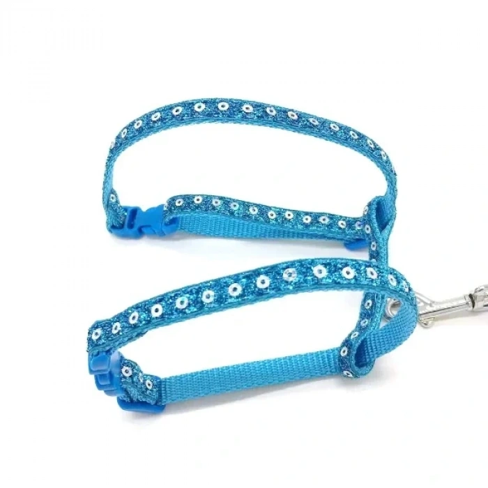 USLUCAN ALIŞVERİŞ Parlak Kedi Gezdirme Göğüs Tasması