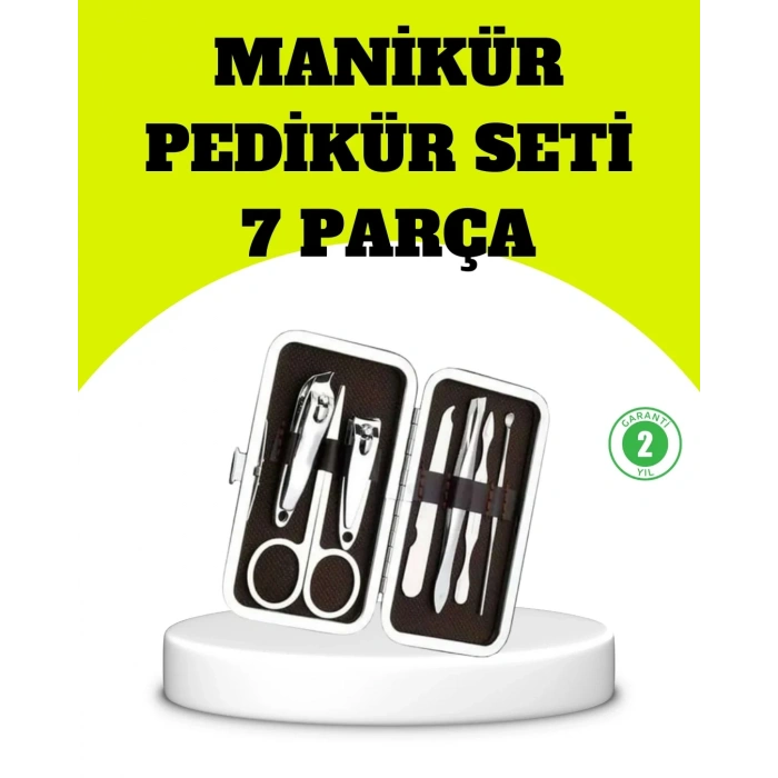USLUCAN ALIŞVERİŞ Paslanmaz Çelik Kişisel Bakım Seti – 7 Parça