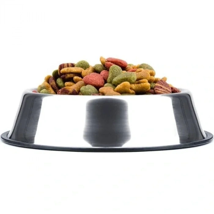 USLUCAN ALIŞVERİŞ Paslanmaz Çelik Metal Mama Kabı 34 cm.