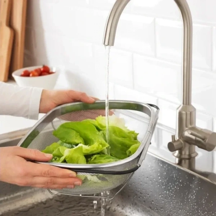 USLUCAN ALIŞVERİŞ Paslanmaz Çelik Teleskopik Süzgeç