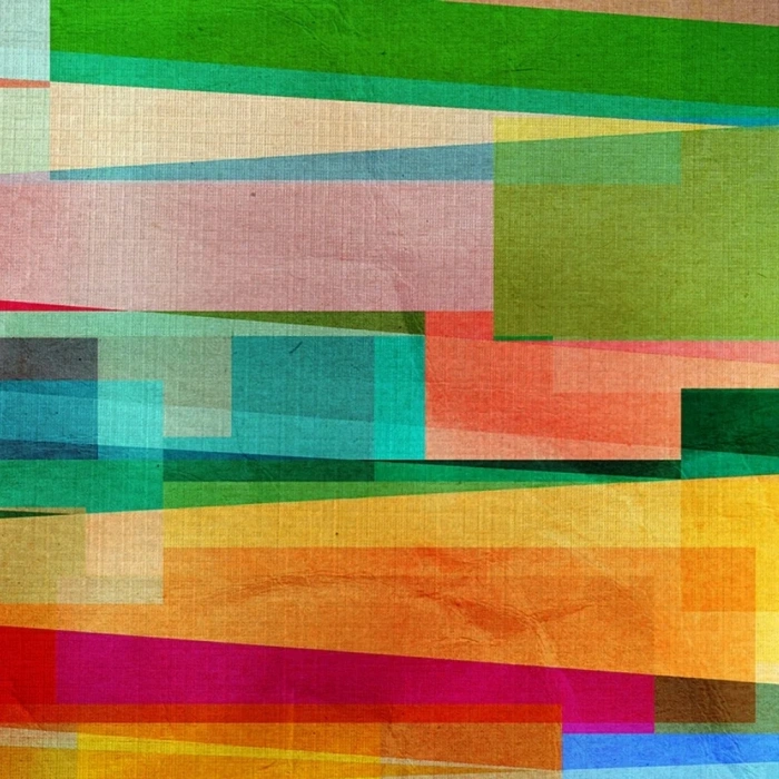 USLUCAN ALIŞVERİŞ Pastel Tonlarda Şeritler Kanvas Tablo 50 x 70