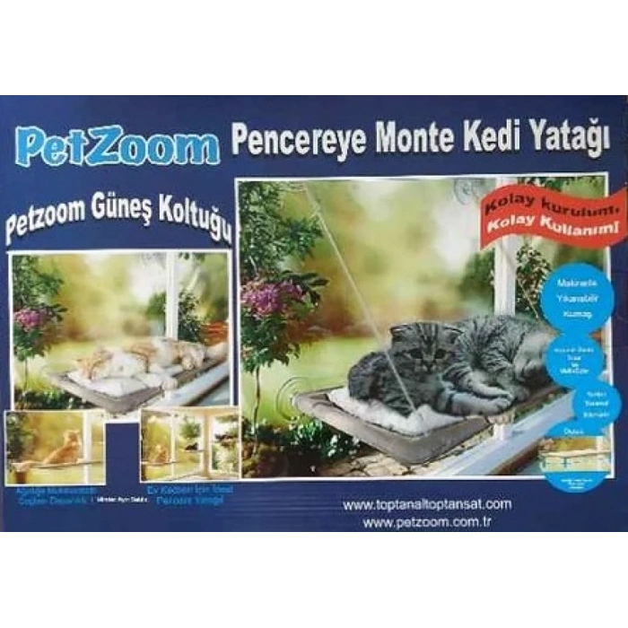 USLUCAN ALIŞVERİŞ PetZoom Pencere Yatağı