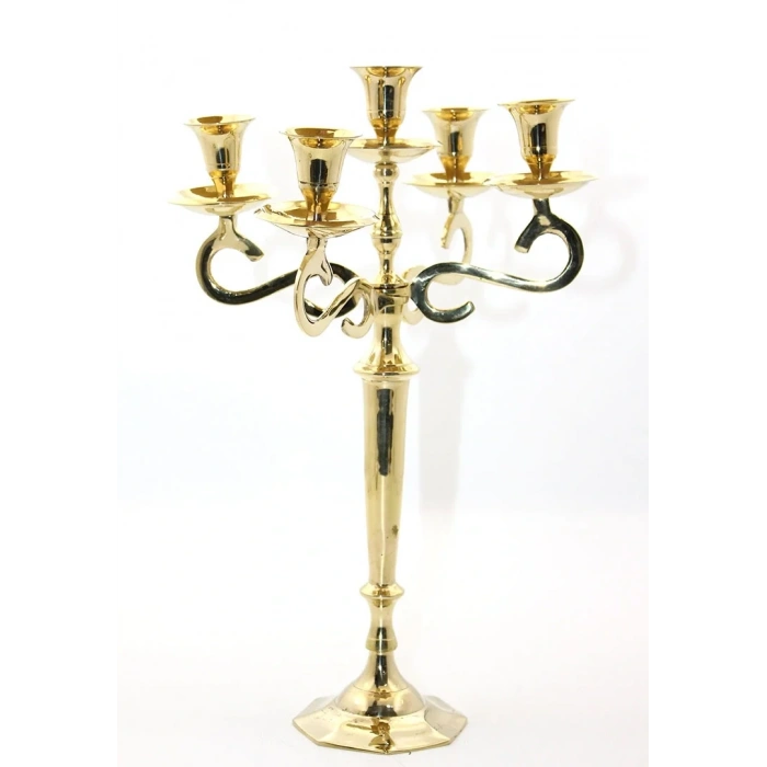 USLUCAN ALIŞVERİŞ Pirinç 5li Şamdan