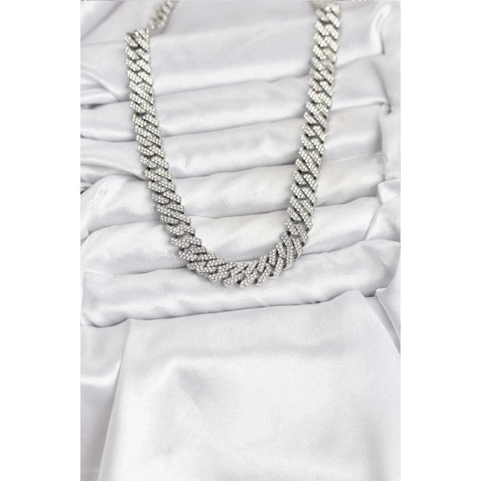 USLUCAN ALIŞVERİŞ Pirinç Cuba Chain Gurmet Model Kolye