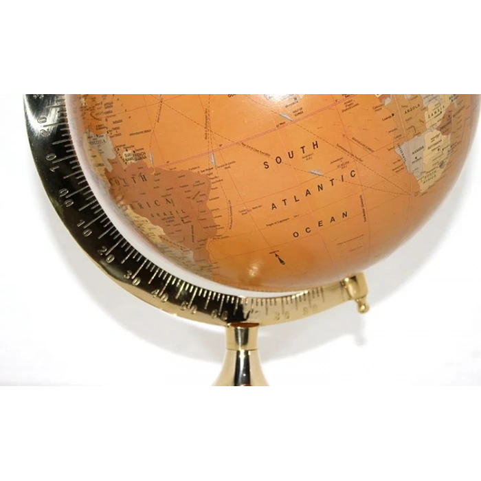 USLUCAN ALIŞVERİŞ Pirinç Dünya Küre 47 Cm