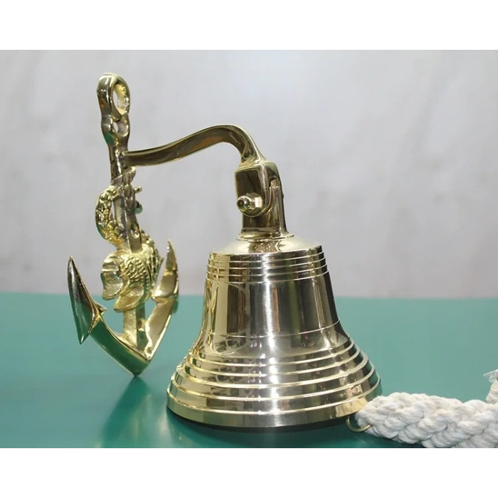 USLUCAN ALIŞVERİŞ Pirinç Duvara Asmalı Çapalı Çan