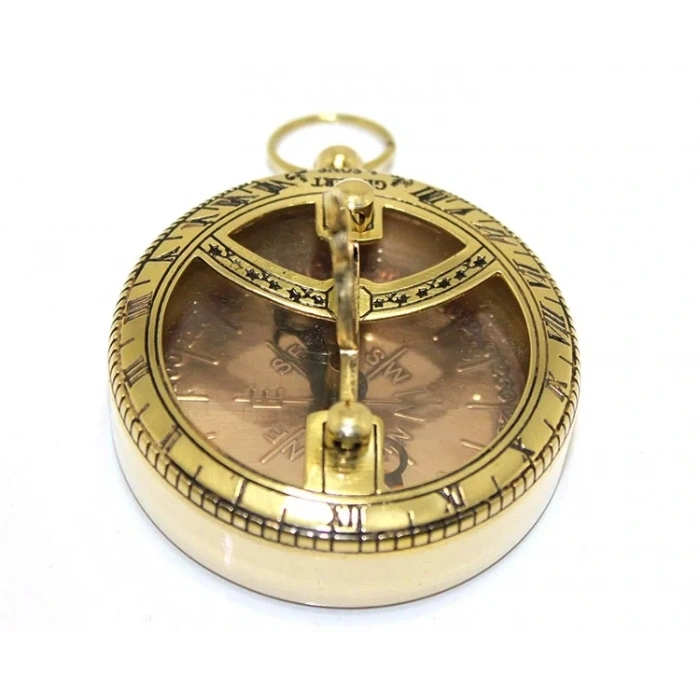 USLUCAN ALIŞVERİŞ Pirinç Güneş Saati Ve Pusula Modeli