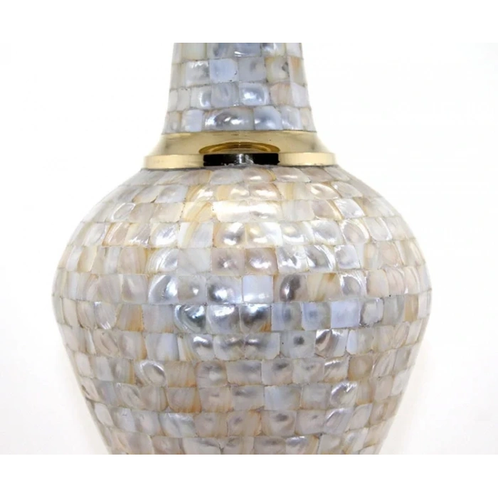 USLUCAN ALIŞVERİŞ Pirinç Sedefli Vazo 35 Cm